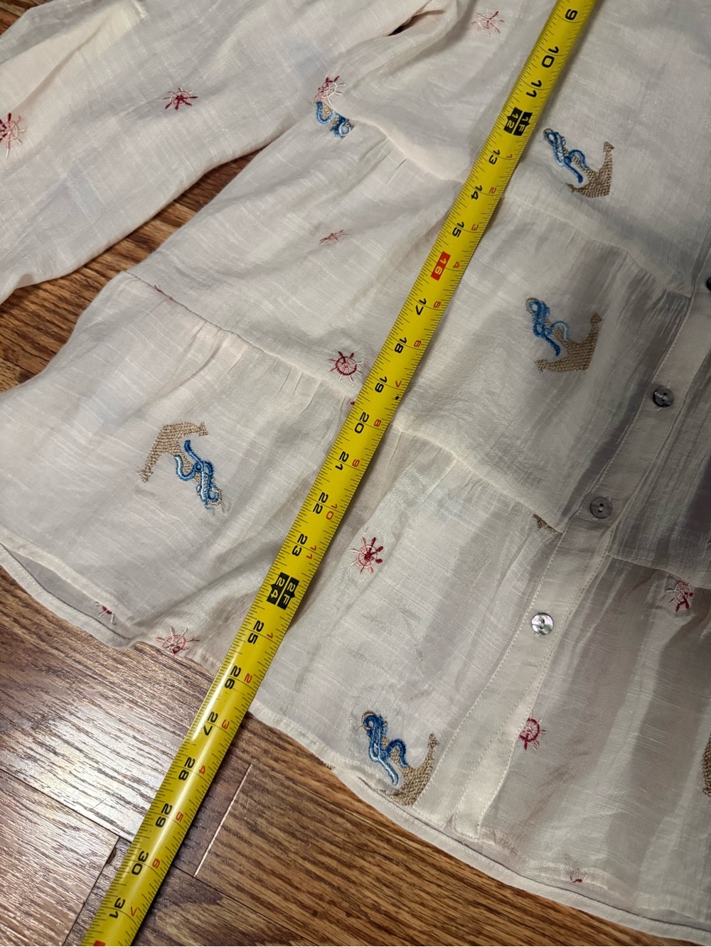 Hope Springs Embroidered Gauze Blouse - Picture 7 of 9